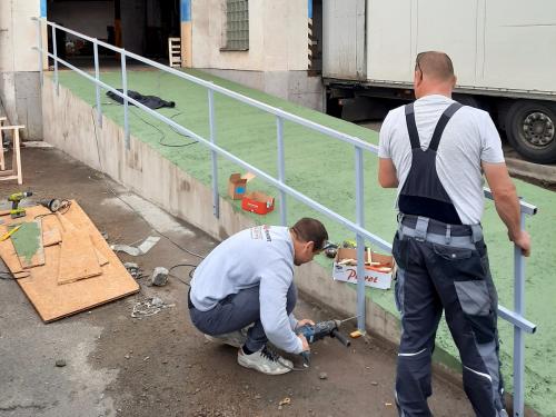 Zhotovení betonového nájezdu do haly pro VZV v areálu ČSAD Olomouc